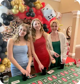 girls at the casino styled party 4